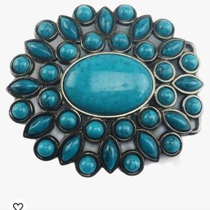 New Western turqouise belt buckle